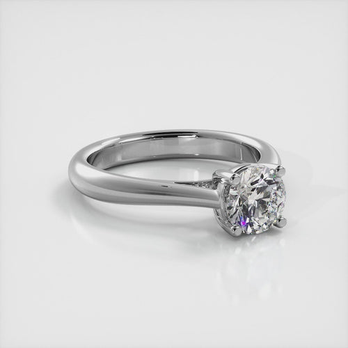 Celestial Embrace Round Diamond Solitaire Engagement Ring