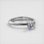 Starlit Solitaire: A Mesmerizing 1 carat LAB Round Diamond Engagement Ring