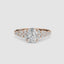 The Celestial Cluster Oval Ring with side diamonds