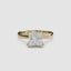 Velour Princess Cut Lab Diamond Classic Solitaire Engagement Ring in 14K Gold