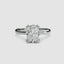 360-degree rotation view the Alaria oval cut diamond double prong solitaire engagement ring in white gold