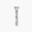 Diamond ring with a white background