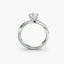 Diamond ring on a white background