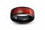 Pavlos - Red Wire Inlaid Tungsten Ring