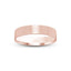 Rose gold ring brushed flat 4mm with 'IVANOV' branding on a white background