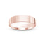 Rose gold ring flat polished 5mm with 'IVANOV' branding on a white background