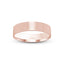 The “Essential” 14K Solid Gold Ring. Brushed Finish. Flat 5mm Band.