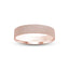 Rose gold ring rolled finish flat style 4mm width with 'IVANOV' branding on a white background