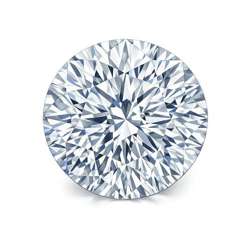 Round diamond brilliant cut
