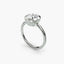 Platinum solitaire bezel ring with a center diamond 