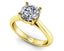 Celestial Embrace Round Diamond Solitaire Engagement Ring