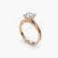 The Solvane classic engagement ring displaying round brilliant cut diamond and timeless rose gold solitaire design