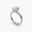 The Caelis double prong setting displaying enhanced diamond security and classic design in white gold setting