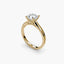 The Solvane classic engagement ring displaying round brilliant cut diamond and timeless yellow gold solitaire design