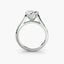 Solitaire diamond ring platinum color