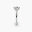 Solitaire diamond ring in white gold setting