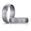 The Onyxion tantalum men's wedding band with brushed center finish and stepped polished edges 6mm width