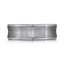 The Umbersteel tantalum men's wedding band with brushed concave center and polished edges 7mm width