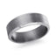 The Tecton tantalum men's wedding band with brushed center finish and polished edges 7mm width