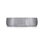 The Nocturne tantalum men's wedding band with brushed finish and classic domed design 6mm width