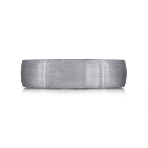 The Nocturne - Tantalum Ring with Brushed Finish Classic Domed Style