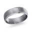 The Onyxion tantalum men's wedding band with brushed center finish and stepped polished edges 6mm width