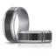 Close-up view of The Ferrox showing carbon fiber weave pattern and tantalum construction