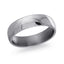 The Tempest polished tantalum men's wedding band with classic domed design 6.5mm width