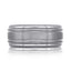 The Duskline tantalum men's wedding band with brushed finish and multiple groove design 9mm width