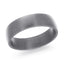 The Nocturne tantalum men's wedding band with brushed finish and classic domed design 6mm width