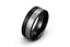 Kostas Men's Tungsten Ring in Striking Black Gray