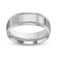 Silver ring polished mill-grained 8mm with 'IVANOV' engraving on a white background