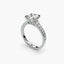 The Citadel – Princess Cut Engagement Ring with Graduated Pavé Band