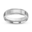 Silver ring polished mill-grained 6mm with 'IVANOV' engraving on a white background