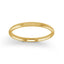 Alcibiades - Domed Gold Wedding Ring, 2mm Width