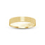 Gold ring brushed finish flat style 3mm width with 'IVANOV' branding on a white background
