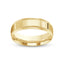 Gold ring polished mill-grained 7mm with 'IVANOV' branding on a white background