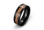 Forest Embrace Black Tungsten Ring A Fusion of Nature & Modern Design