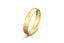 Mens wedding band, solid gold ring, brushed finish