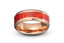 Crimson Opal Tungsten Wedding Band Rose Gold with Red Opal Inlay 8mm