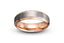 Rosy Allure Tungsten Ring Rose Gold 6mm