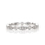 0.38 ct. Natural Diamond Eternity Ring with sectioned Marquise Pave and Bezel 18K band