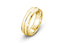 14k yellow gold wedding ring in brushed finish